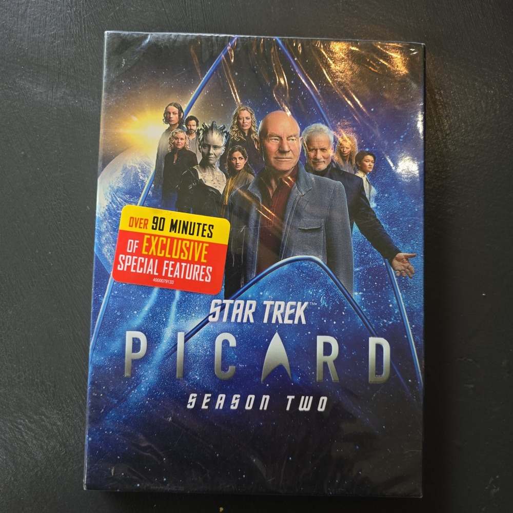 Star Trek Picard Season Two DVD 3-Disc Set New Sealed Patrick Stewart Sci-Fi